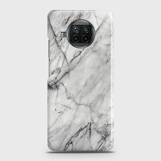 Xiaomi Mi 10T Lite Cover - Matte Finish - Trendy White Marble Printed Hard Case with Life Time Colors Guarantee