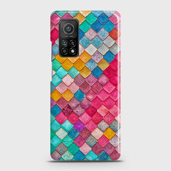 Xiaomi Mi 10T Pro Cover - Chic Colorful Mermaid Printed Hard Case with Life Time Colors Guarantee