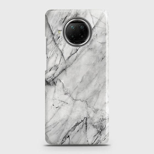 Xiaomi Mi 10i Cover - Matte Finish - Trendy White Marble Printed Hard Case with Life Time Colors Guarantee