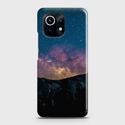 Xiaomi Mi 11 Lite Cover - Matte Finish - Embrace Dark Galaxy  Trendy Printed Hard Case with Life Time Colors Guarantee