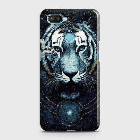 Xiaomi Mi 8 Lite Cover - Vintage Galaxy Tiger Printed Hard Case with Life Time Colors Guarantee