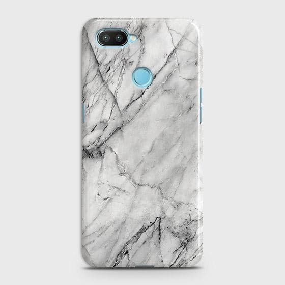 Xiaomi Mi 8 Lite Cover - Matte Finish - Trendy White Floor Marble Printed Hard Case with Life Time Colors Guarantee - D2
