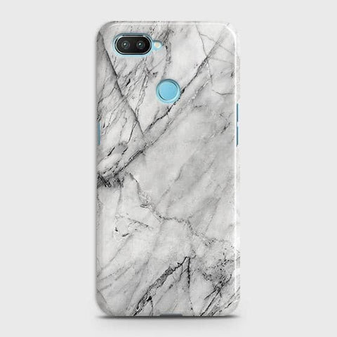 Xiaomi Mi 8 Lite Cover - Matte Finish - Trendy White Floor Marble Printed Hard Case with Life Time Colors Guarantee - D2