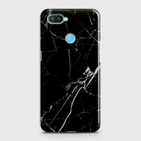 Xiaomi Mi 8 Lite Cover - Black Modern Classic Marble Printed Hard Case with Life Time Colors Guarantee