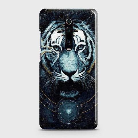 Xiaomi Mi 9T Cover - Vintage Galaxy Tiger Printed Hard Case with Life Time Colors Guarantee