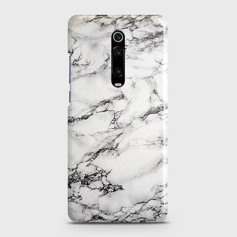 Xiaomi Mi 9T Cover - Matte Finish - Trendy Mysterious White Marble Printed Hard Case with Life Time Colors Guarantee b45