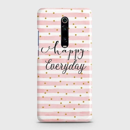 Xiaomi Mi 9T Cover - Trendy Happy Everyday Printed Hard Case with Life Time Colors Guarantee
