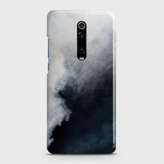 Xiaomi Mi 9T Cover - Matte Finish - Trendy Misty White and Black Marble Printed Hard Case with Life Time Colors Guarantee