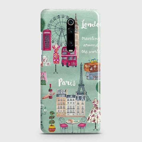 Xiaomi Mi 9T Cover - Matte Finish - London, Paris, New York ModernPrinted Hard Case with Life Time Colors Guarantee