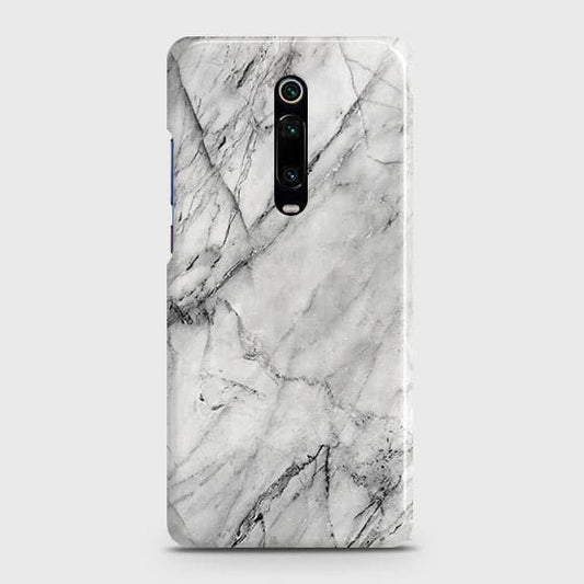 Xiaomi Mi 9T Pro Cover - Matte Finish - Trendy White Floor Marble Printed Hard Case with Life Time Colors Guarantee - D2