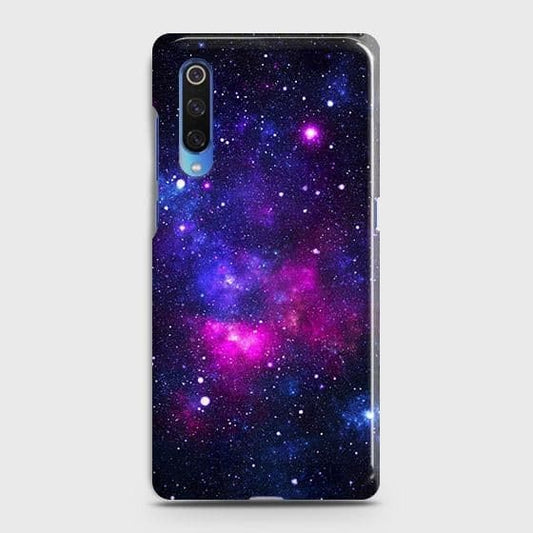 Xiaomi Mi 9 Cover - Dark Galaxy Stars Modern Printed Hard Case with Life Time Colors Guarantee
