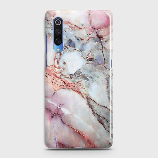 Xiaomi Mi 9 Cover - Violet Sky Marble Trendy Printed Hard Case with Life Time Colors Guarantee