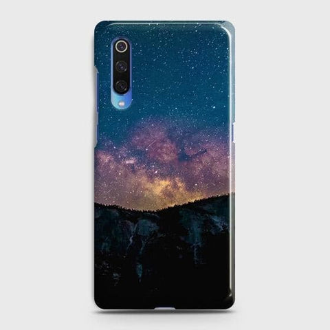 Xiaomi Mi 9 Cover - Matte Finish - Embrace Dark Galaxy  Trendy Printed Hard Case with Life Time Colors Guarantee
