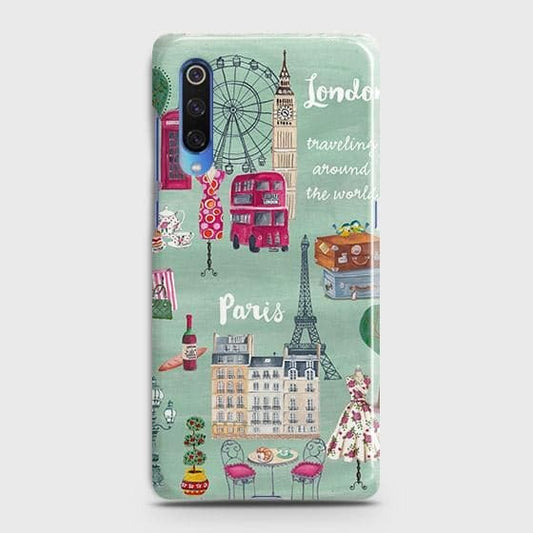 Xiaomi Mi 9 Cover - Matte Finish - London, Paris, New York ModernPrinted Hard Case with Life Time Colors Guarantee