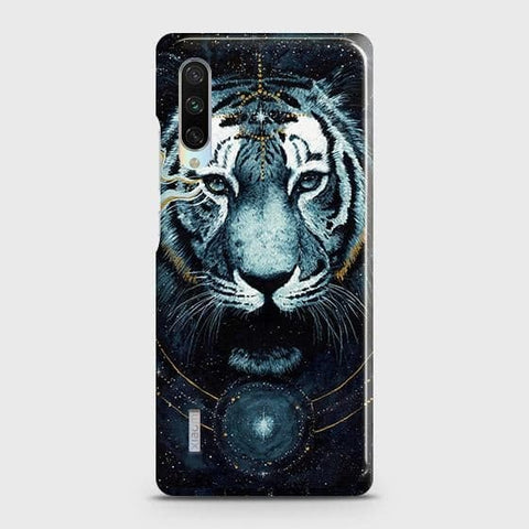 Xiaomi Mi A3 Cover - Vintage Galaxy Tiger Printed Hard Case with Life Time Colors Guarantee