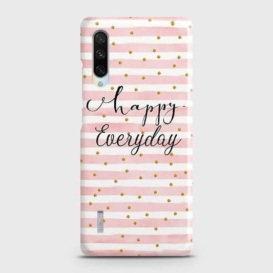 Xiaomi Mi A3 Cover - Trendy Happy Everyday Printed Hard Case with Life Time Colors Guarantee