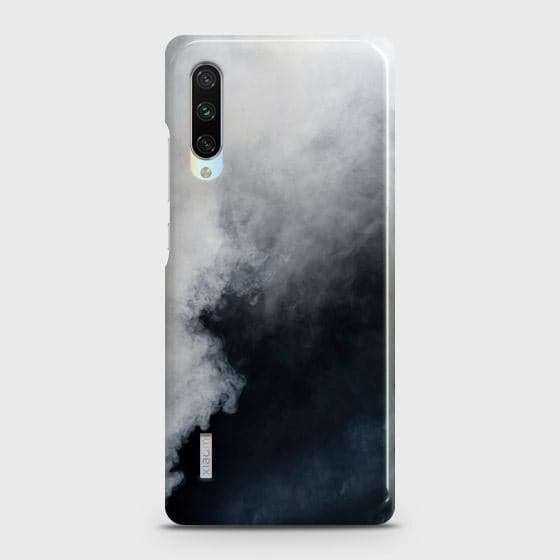 Xiaomi Mi A3 Cover - Matte Finish - Trendy Misty White and Black Marble Printed Hard Case with Life Time Colors Guarantee