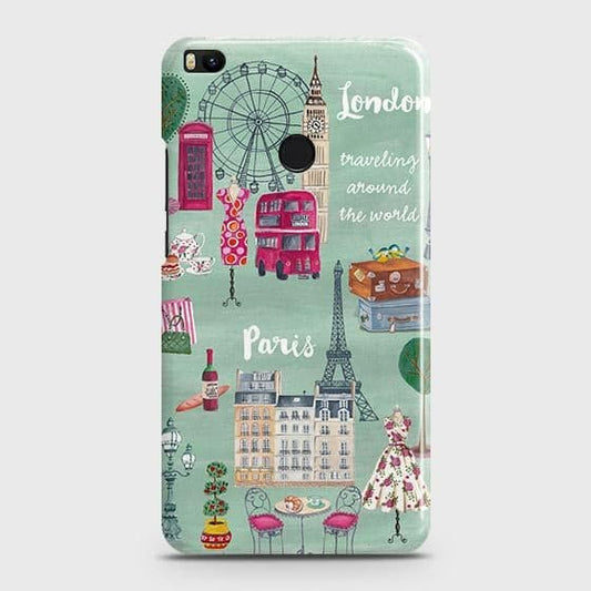 Xiaomi Mi Max 2 Cover - Matte Finish - London, Paris, New York ModernPrinted Hard Case with Life Time Colors Guarantee