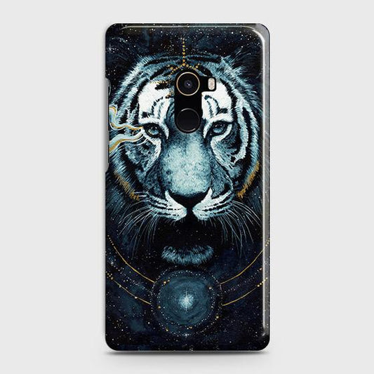Xiaomi Mi Mix 2 Cover - Vintage Galaxy Tiger Printed Hard Case with Life Time Colors Guarantee