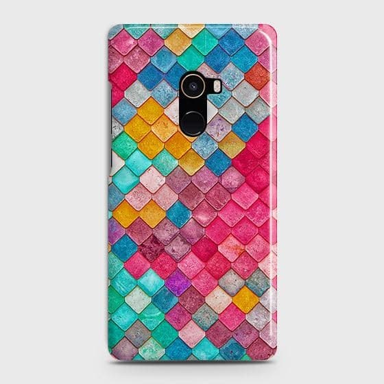 Xiaomi Mi Mix 2 Cover - Chic Colorful Mermaid Printed Hard Case with Life Time Colors Guarantee
