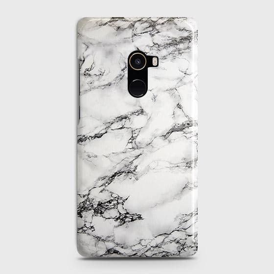 Xiaomi Mi Mix 2 Cover - Matte Finish - Trendy Mysterious White Marble Printed Hard Case with Life Time Colors Guarantee
