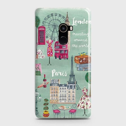 Xiaomi Mi Mix 2 Cover - Matte Finish - London, Paris, New York ModernPrinted Hard Case with Life Time Colors Guarantee ( Fast Delivery )