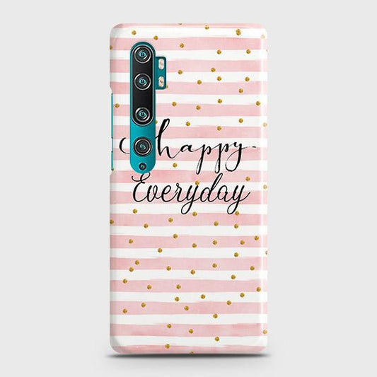Xiaomi Mi Note 10 Cover - Trendy Happy Everyday Printed Hard Case with Life Time Colors Guarantee