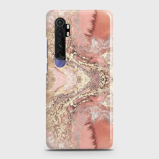 Xiaomi Mi Note 10 Lite Cover ( Some Extra Space in Camera Hole) - Trendy Chic Rose Gold Marble Printed Hard Case with Life Time Colors Guarantee b68