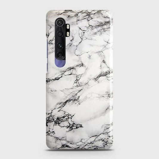 Xiaomi Mi Note 10 Lite Cover ( Some Extra Space in Camera Hole) - Matte Finish - Trendy Mysterious White Marble Printed Hard Case with Life Time Colors Guarantee