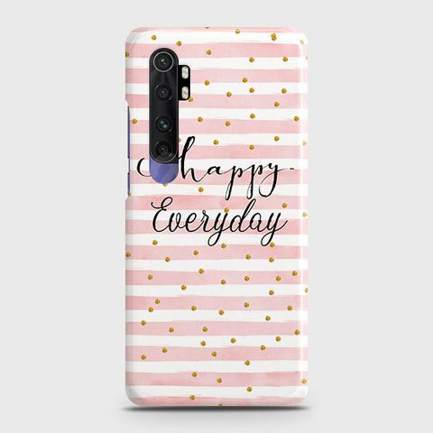 Xiaomi Mi Note 10 Lite Cover ( Some Extra Space in Camera Hole) - Trendy Happy Everyday Printed Hard Case with Life Time Colors Guarantee