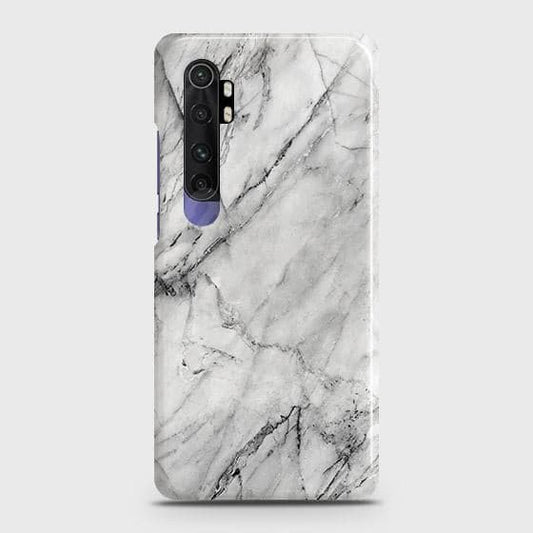 Xiaomi Mi Note 10 Lite Cover ( Some Extra Space in Camera Hole) - Matte Finish - Trendy White Marble Printed Hard Case with Life Time Colors Guarantee