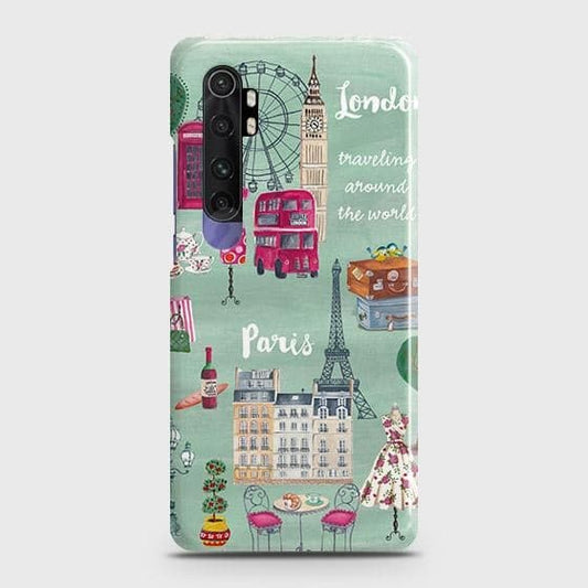 Xiaomi Mi Note 10 Lite Cover ( Some Extra Space in Camera Hole) - Matte Finish - London, Paris, New York ModernPrinted Hard Case with Life Time Colors Guarantee