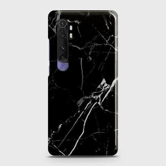 Xiaomi Mi Note 10 Lite Cover ( Some Extra Space in Camera Hole) - Black Modern Classic Marble Printed Hard Case with Life Time Colors Guarantee