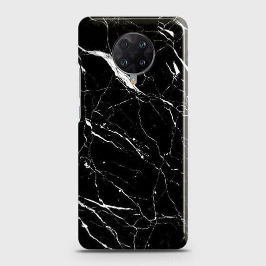 Xiaomi Poco F2 Pro Cover - Trendy Black Marble Printed Hard Case with Life Time Colors Guarantee
