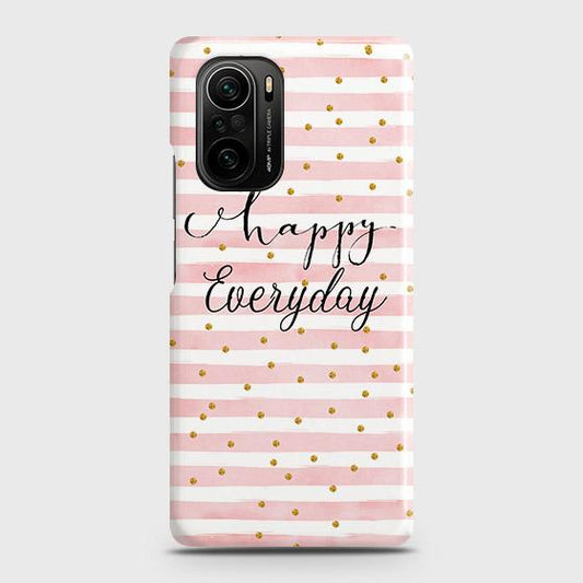 Xiaomi Poco F3 Cover - Trendy Happy Everyday Printed Hard Case with Life Time Colors Guarantee