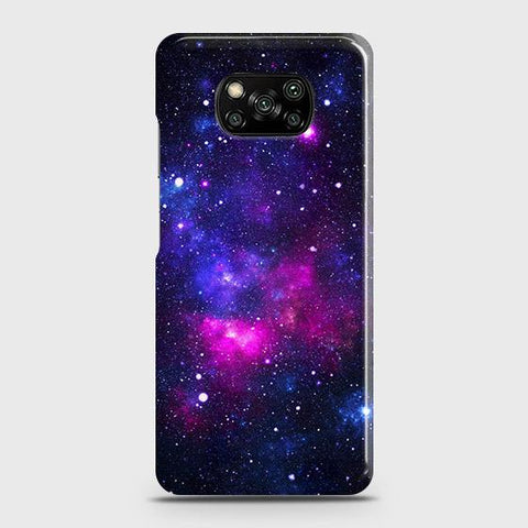 Xiaomi Poco X3 Cover - Dark Galaxy Stars Modern Printed Hard Case with Life Time Colors Guarantee