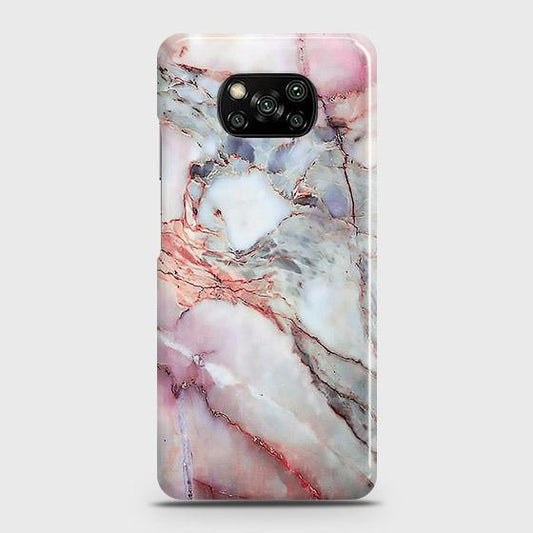 Xiaomi Poco X3 Cover - Violet Sky Marble Trendy Printed Hard Case with Life Time Colors Guarantee