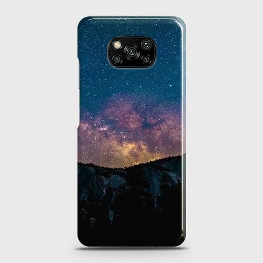 Xiaomi Poco X3 Pro Cover - Matte Finish - Embrace Dark Galaxy  Trendy Printed Hard Case with Life Time Colors Guarantee