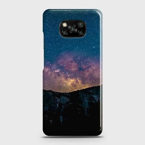 Xiaomi Poco X3 Cover - Matte Finish - Embrace Dark Galaxy  Trendy Printed Hard Case with Life Time Colors Guarantee