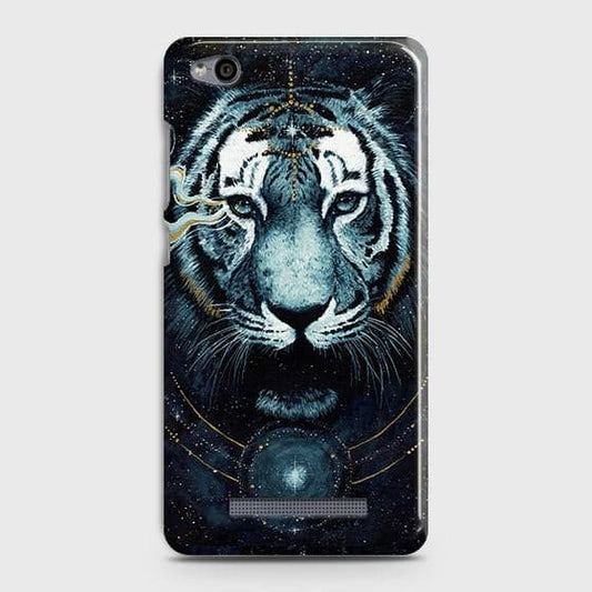 Xiaomi Redmi 4A Cover - Vintage Galaxy Tiger Printed Hard Case with Life Time Colors Guarantee