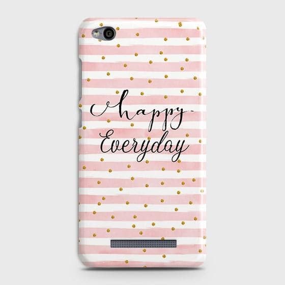Xiaomi Redmi 4A Cover - Trendy Happy Everyday Printed Hard Case with Life Time Colors Guarantee