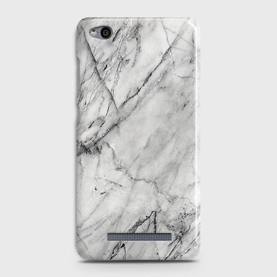 Xiaomi Redmi 4A Cover - Matte Finish - Trendy White Floor Marble Printed Hard Case with Life Time Colors Guarantee - D2