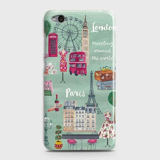 Xiaomi Redmi 4A Cover - Matte Finish - London, Paris, New York ModernPrinted Hard Case with Life Time Colors Guarantee
