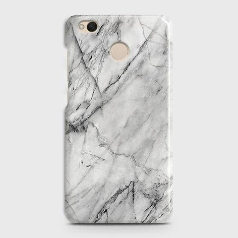 Xiaomi Redmi 4 / 4X Cover - Matte Finish - Trendy White Floor Marble Printed Hard Case with Life Time Colors Guarantee - D2