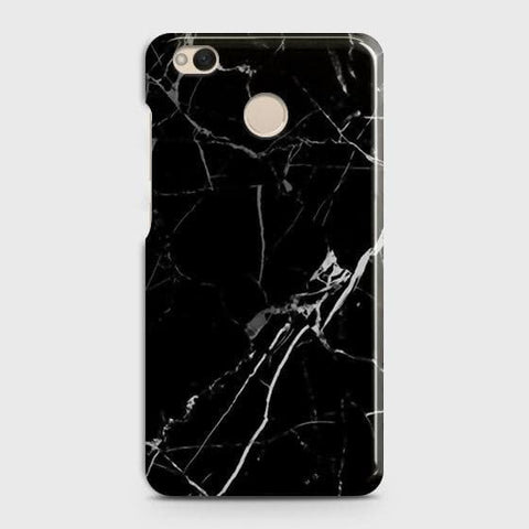 Xiaomi Redmi 4 / 4X Cover - Black Modern Classic Marble Printed Hard Case with Life Time Colors Guarantee