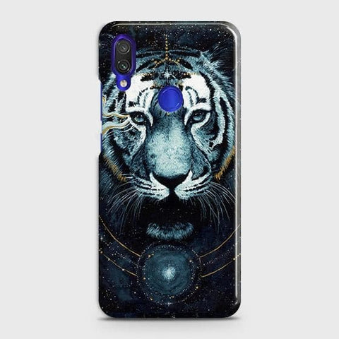 Xiaomi Redmi 7 Cover - Vintage Galaxy Tiger Printed Hard Case with Life Time Colors Guarantee