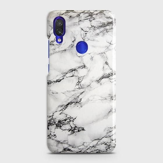 Xiaomi Redmi 7 Cover - Matte Finish - Trendy Mysterious White Marble Printed Hard Case with Life Time Colors Guarantee