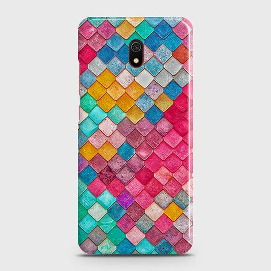 Xiaomi Redmi 8A Cover - Chic Colorful Mermaid Printed Hard Case with Life Time Colors Guarantee