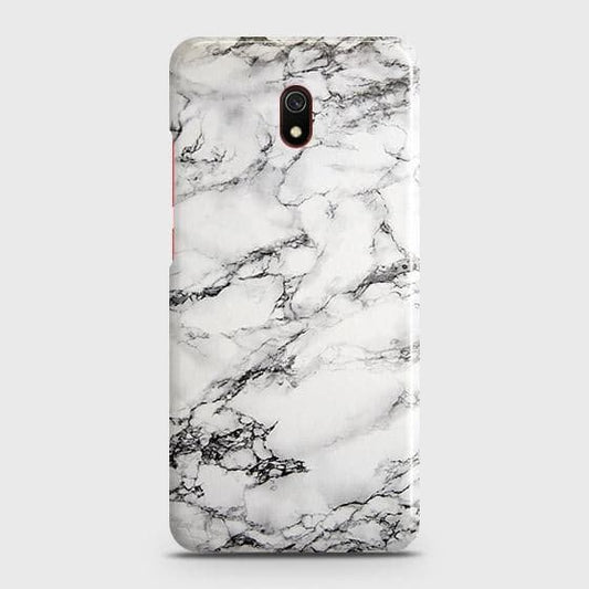 Xiaomi Redmi 8A Cover - Matte Finish - Trendy Mysterious White Marble Printed Hard Case with Life Time Colors Guarantee