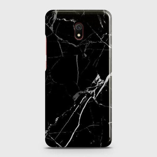 Xiaomi Redmi 8A Cover - Black Modern Classic Marble Printed Hard Case with Life Time Colors Guarantee